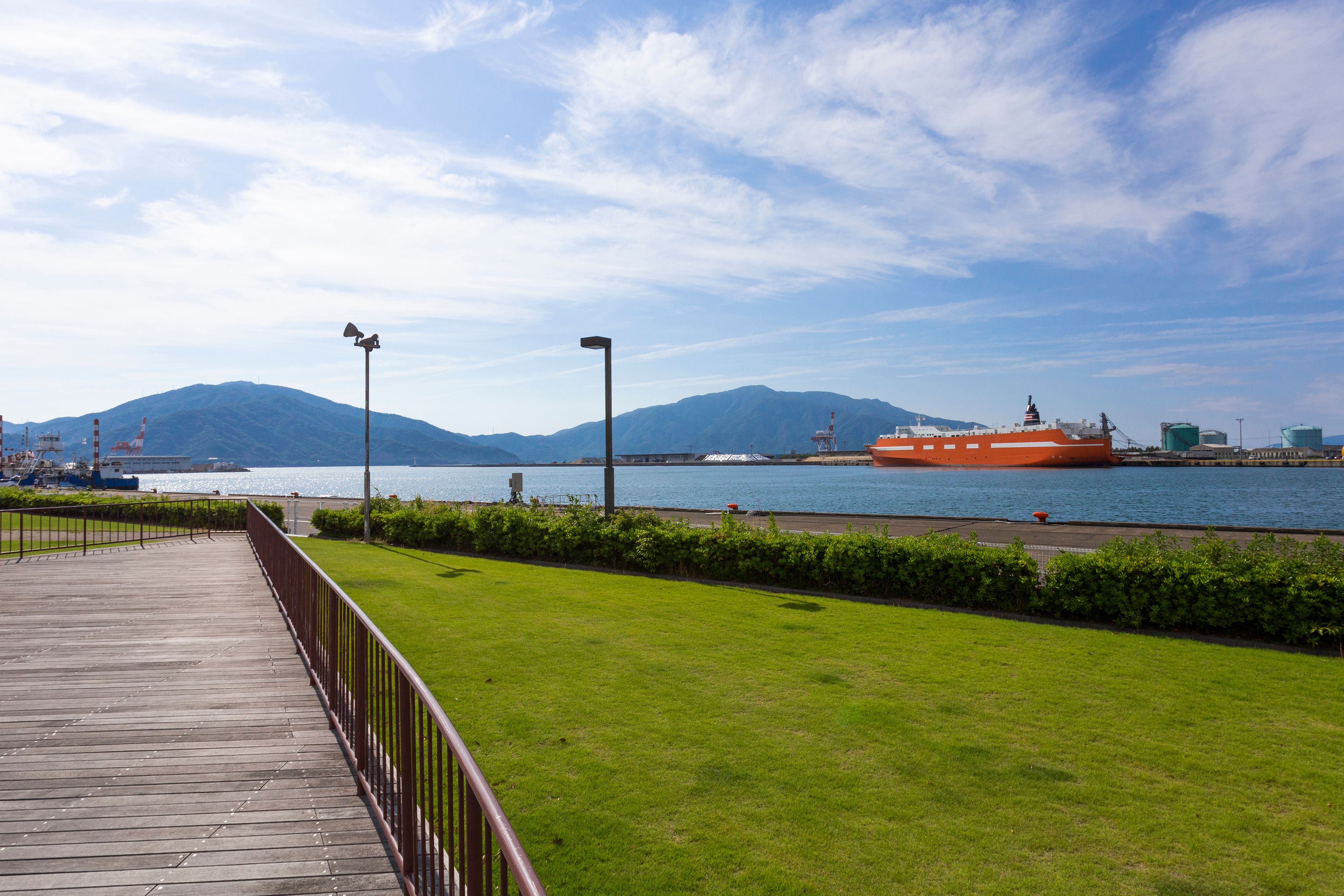 Tsuruga bay in Tsuruga city, Fukui prefecture, Japan.