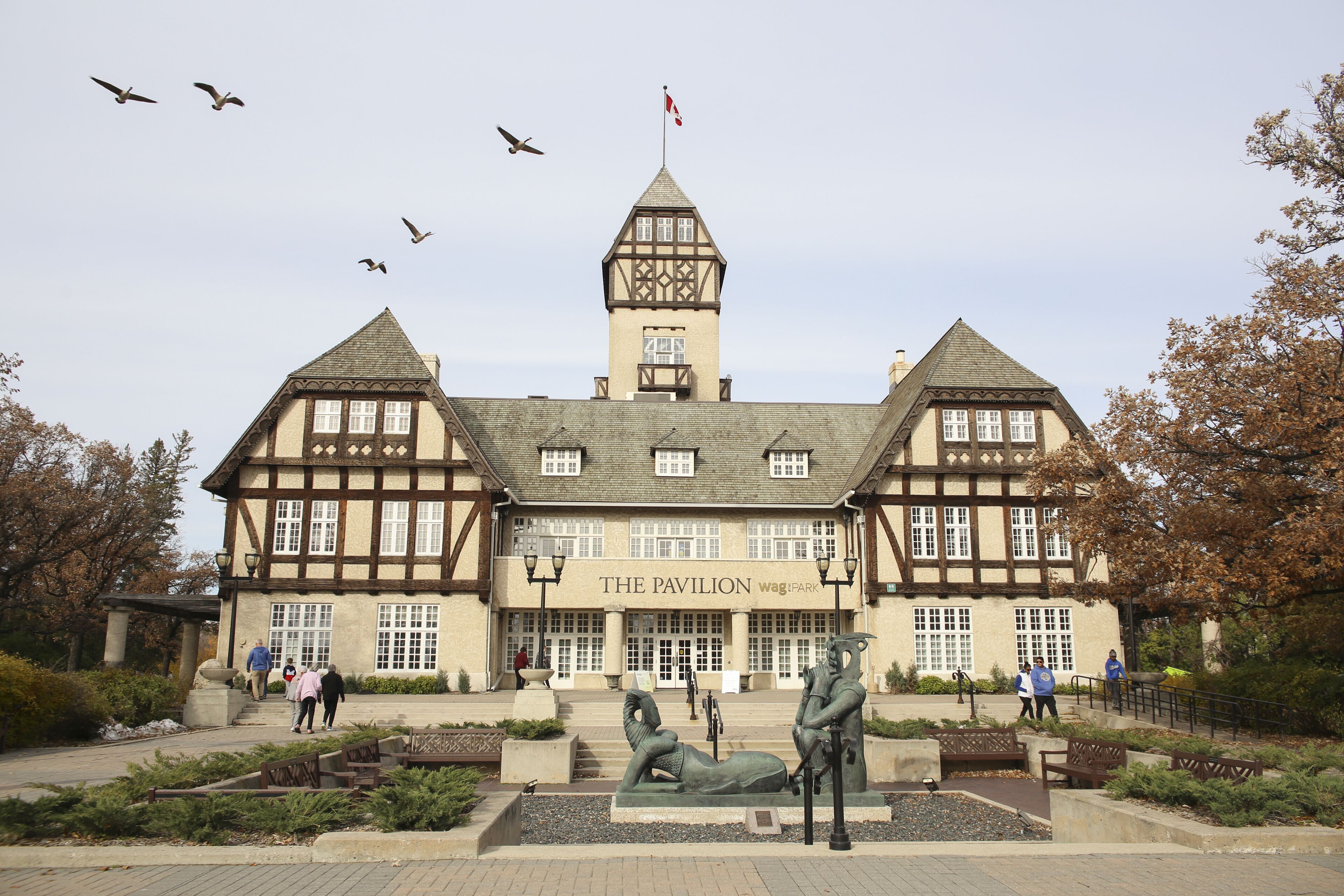 Winnipeg, Manitoba / Canada - October 20, 2019: The Pavilion WAG at Assiniboine Park