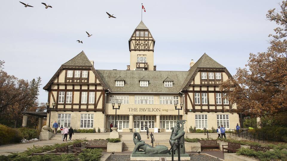 Winnipeg, Manitoba / Canada - October 20, 2019: The Pavilion WAG at Assiniboine Park