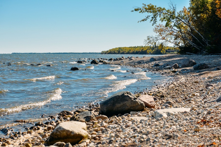 Lake Winnipeg near Camp Morton, Gimli MB; Shutterstock ID 537054460; Purchase Order: -
