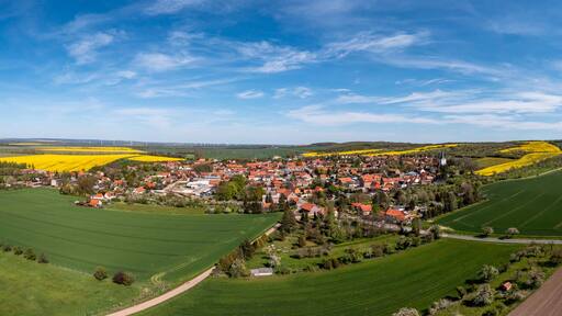 Luftbildaufnahmen Landkreis Harz Blick nach Eilenstedt