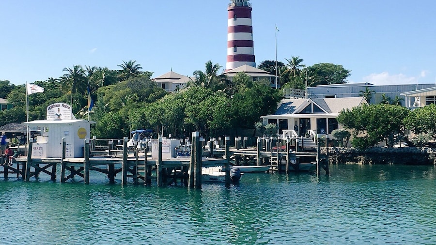 The candy cane lighthouse in #Hopetown, #Abaco, #Bahamas. #StunningStructures
