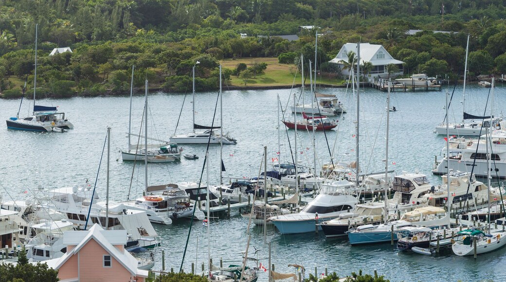 aerial panorama of Elbow Cay, Bahamas