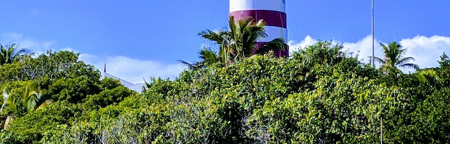 One of the last remaining manual-use lighthouses in the world. Hope Town Lighthouse.