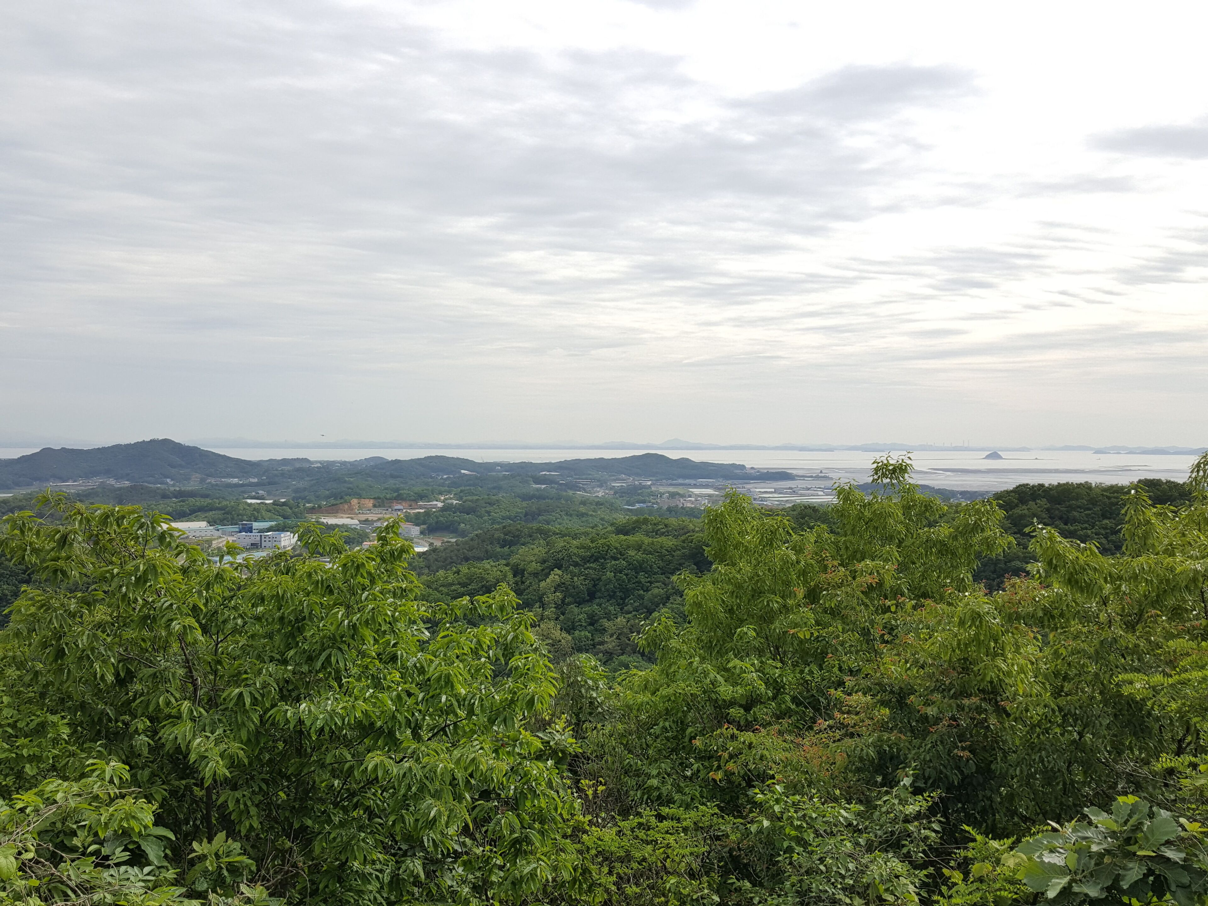 look out to west sea from Mt. Chungmyung