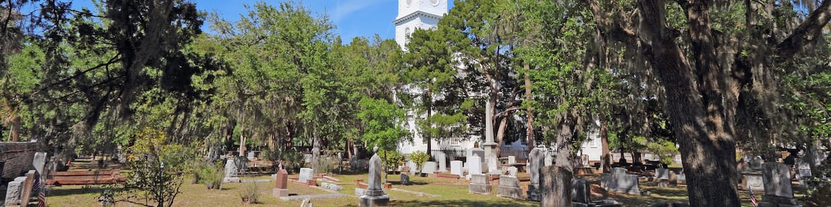 The Anglican parish church of Saint Helena in Beaufort, South Carolina