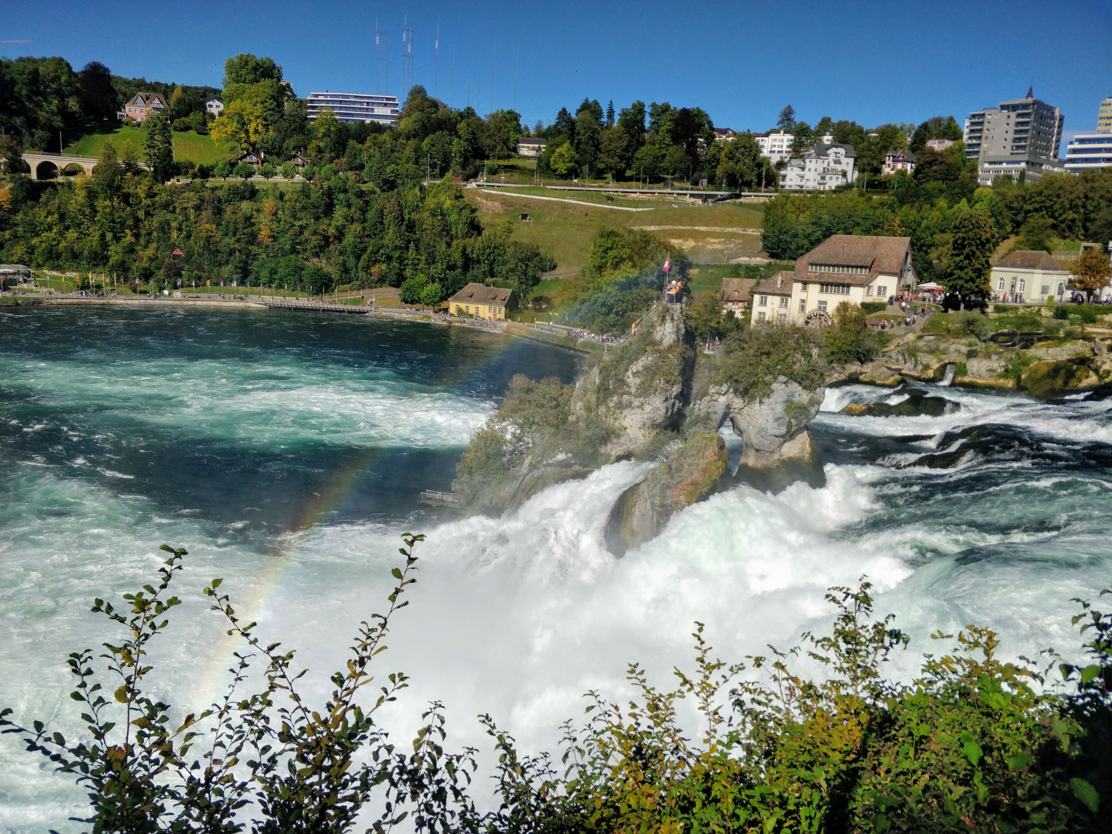 Also known as the most powerful water in the Europe, it truly is! #Trovember #rainbow #waterfall