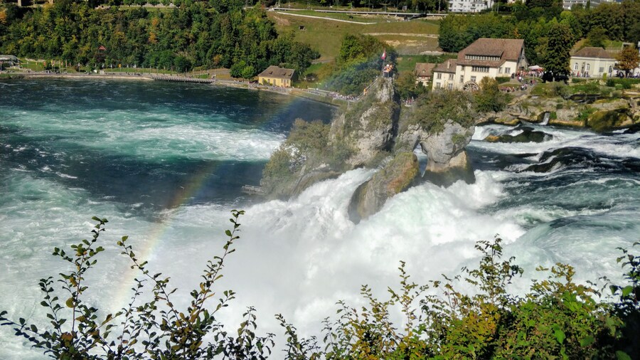 Also known as the most powerful water in the Europe, it truly is! #Trovember #rainbow #waterfall