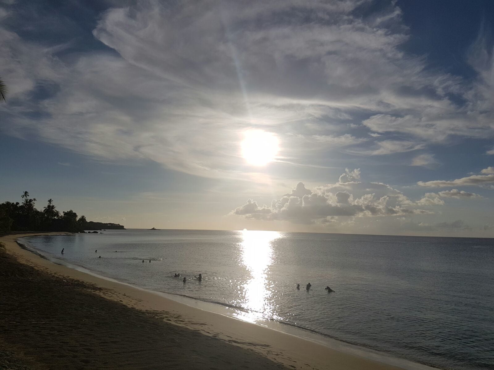 Grange beach is located next to Buccoo Bay. Beautiful crystal water and sunsets!