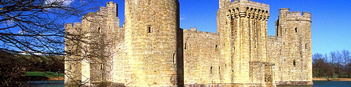 I love norman castles with moats! This is Bodiam Castle in Southern England.