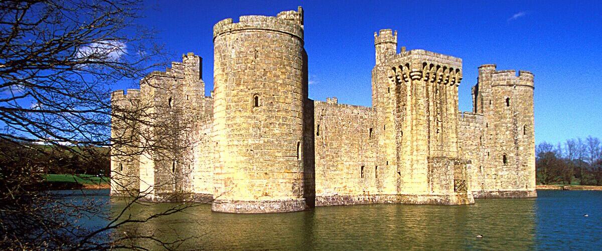 I love norman castles with moats! This is Bodiam Castle in Southern England.