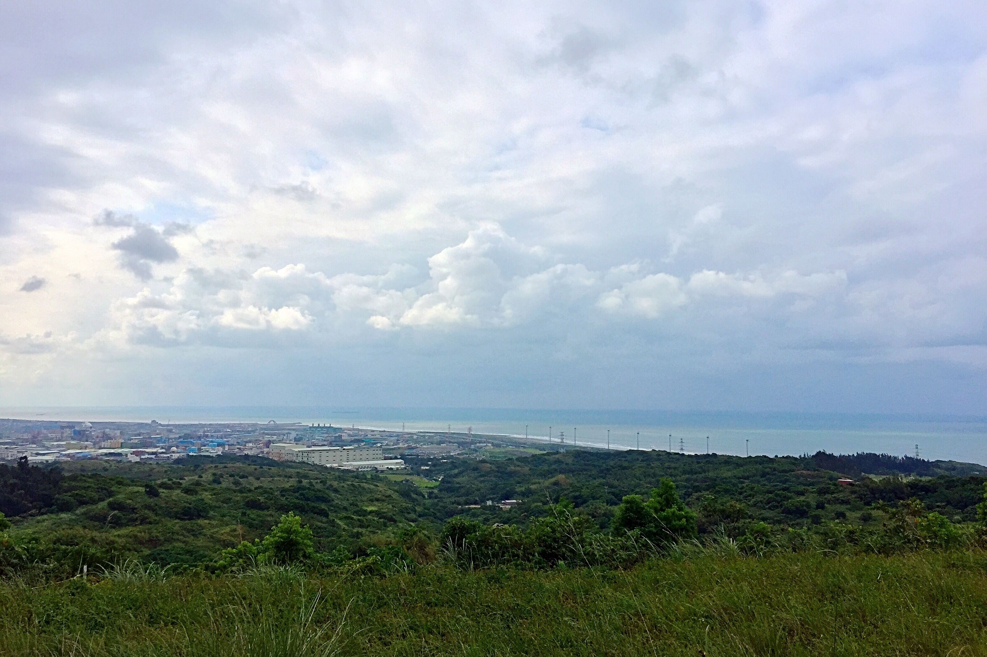 View northwest looking towards the Luzhu coast from Linkou Plateau.