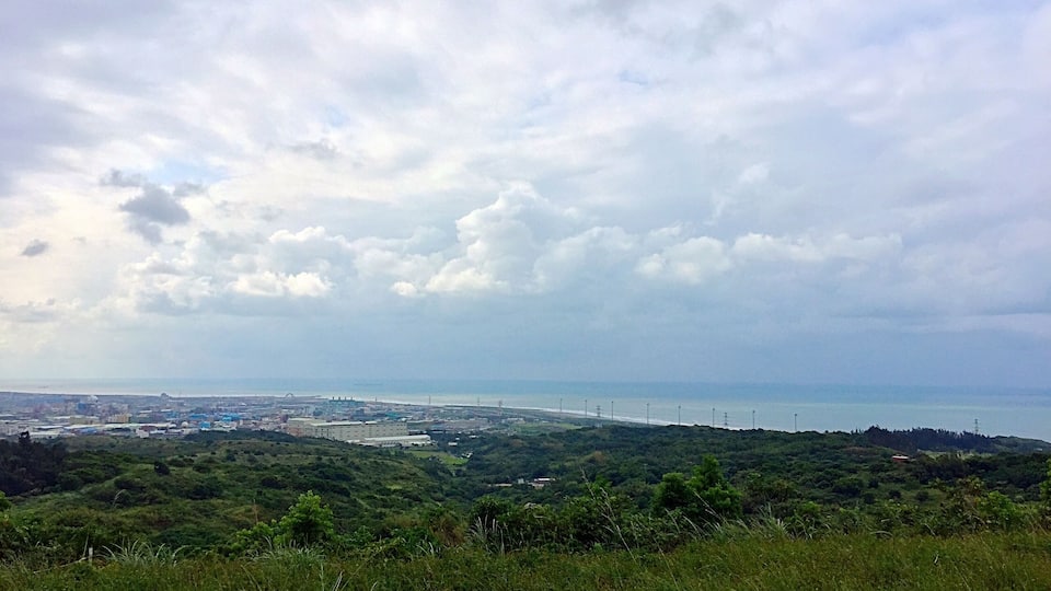 View northwest looking towards the Luzhu coast from Linkou Plateau.