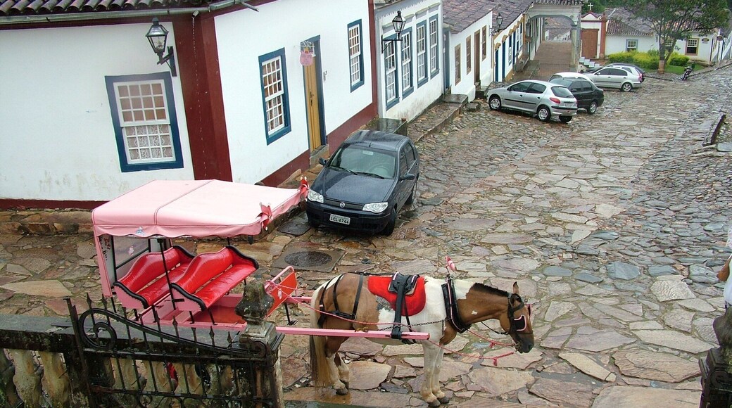 Colonial town in MInas Gerais state, named after Brazil's national hero.