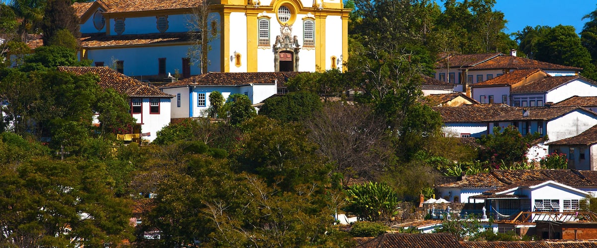 old village of tiradente in minas gerais state brazil