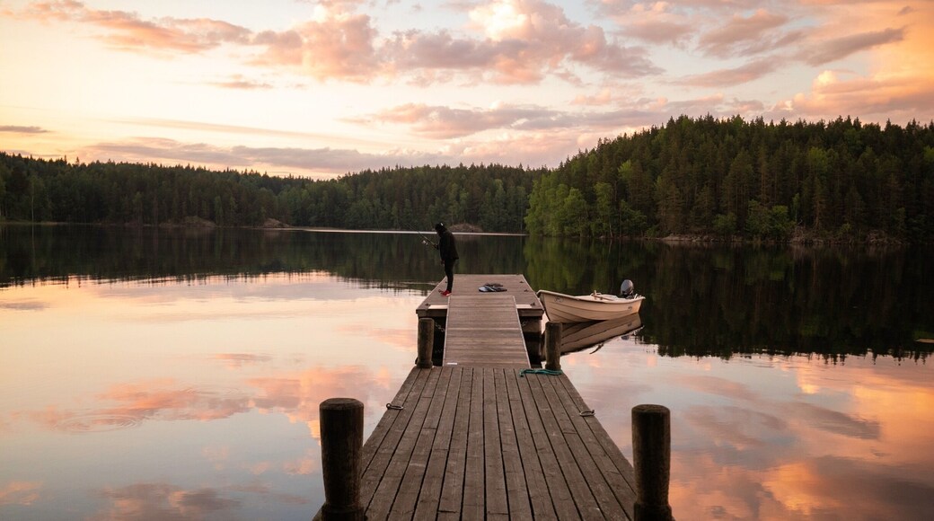 A perfect evening doing fishing