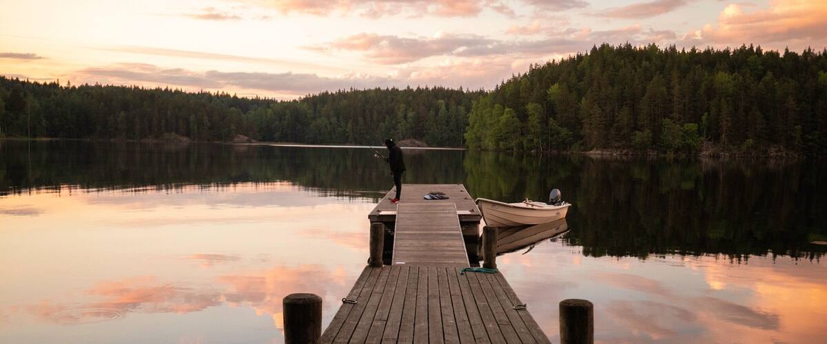 A perfect evening doing fishing
