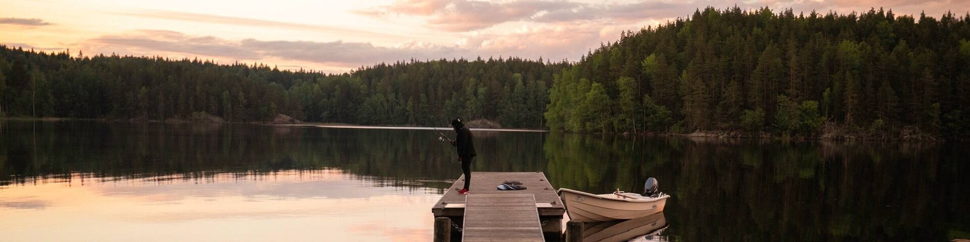 A perfect evening doing fishing