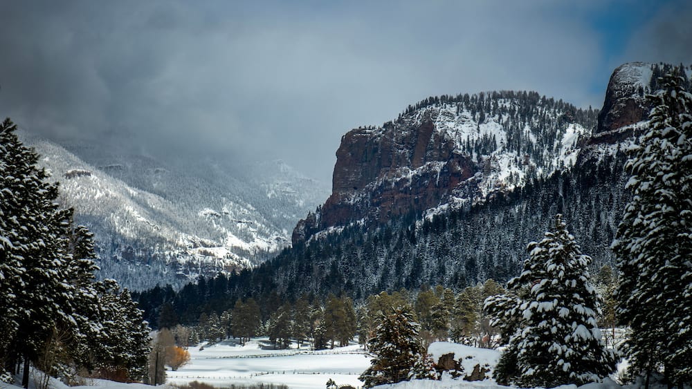 The western gateway to Wolf Creek Pass in Colorado.
