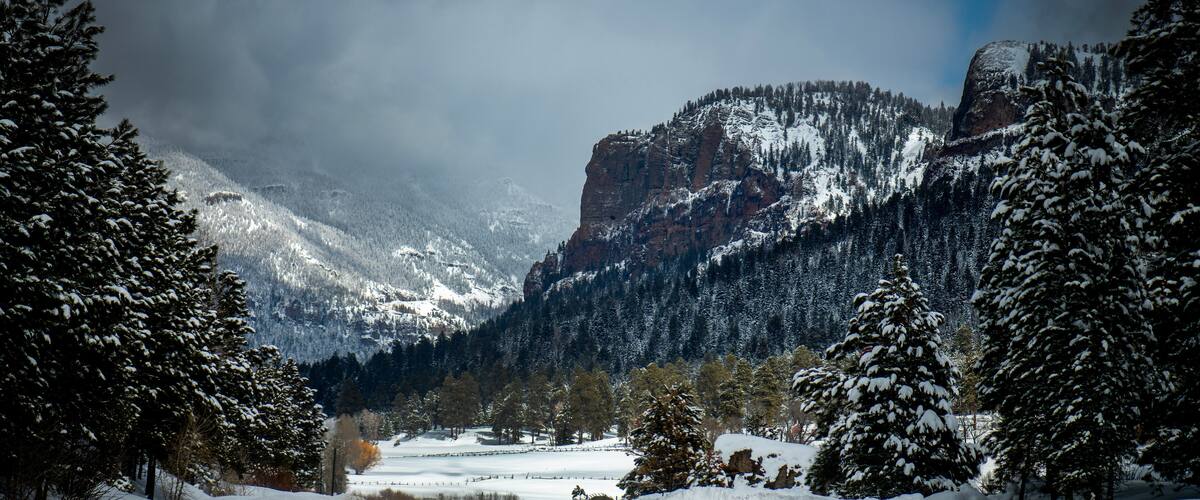 The western gateway to Wolf Creek Pass in Colorado.
