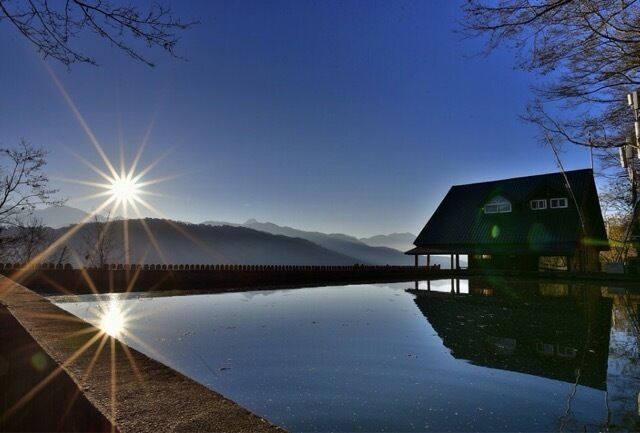Sunrise in Great snow mountain mountaineering
，Taiwan