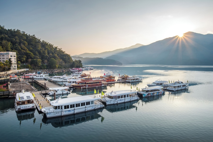 Sun Moon Lake is a popular destination and the largest body of water in Taiwan. Located in Yuchi Township, Nantou County