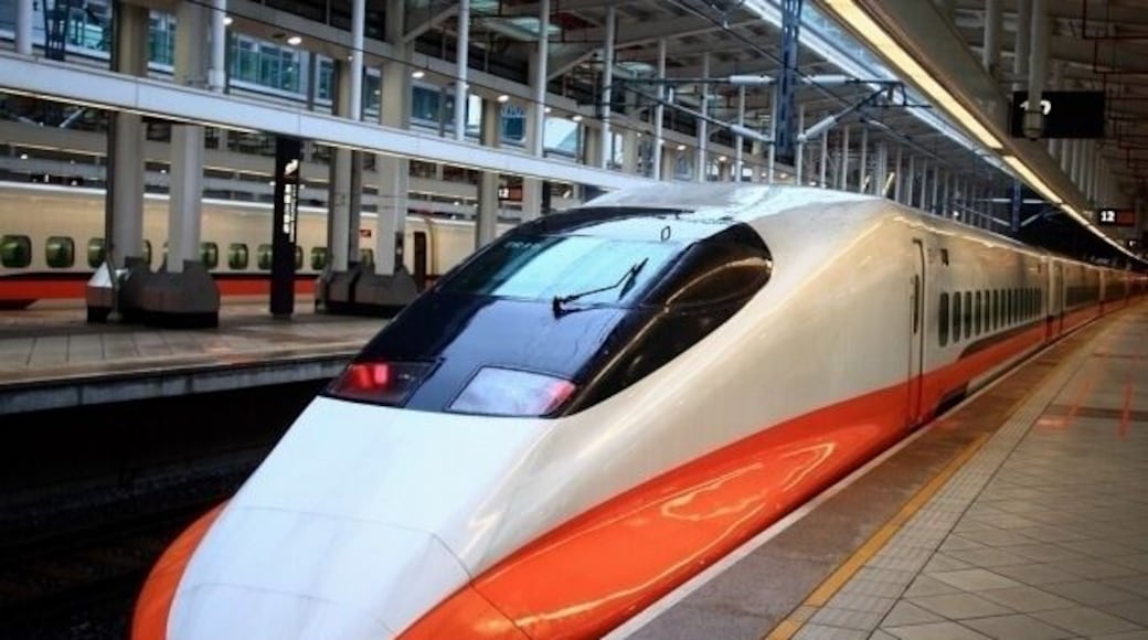 THSR Hsinchu Station is a station of Taiwan High Speed Rail located in Zhubei, Hsinchu County, Taiwan. It opened for service in 2006. The THSR Hsinchu Station was designed by Taiwanese architect Kris Yao.