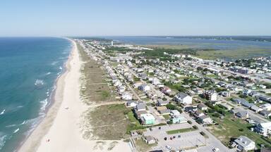 Aerial view of Emerald Isle.