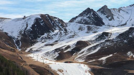 Occitanie - Hautes-Pyrénées - Peyragudes - Premères neiges sur les pistes