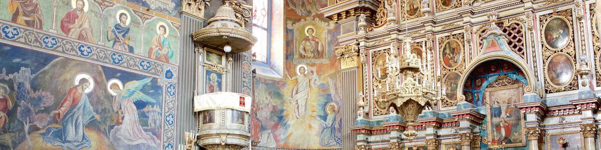 Moon Church showing interior views, religious aspects and a church or cathedral