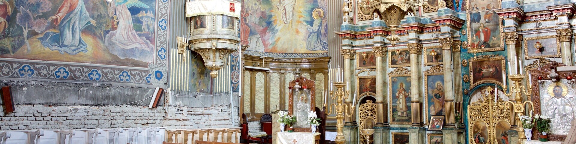 Moon Church showing interior views, religious aspects and a church or cathedral