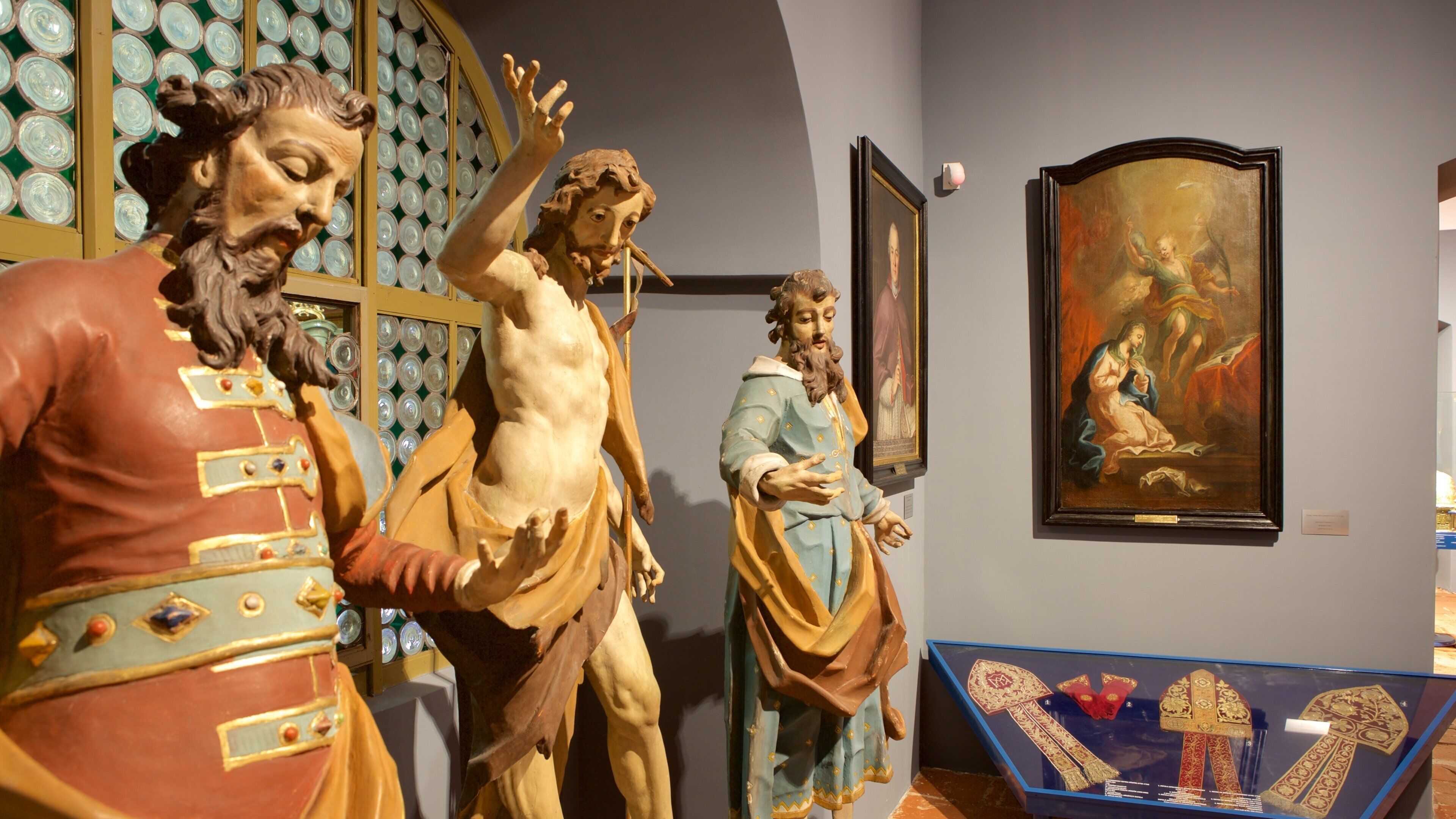 Catholic Bishop\'s Palace Museum featuring interior views and a statue or sculpture