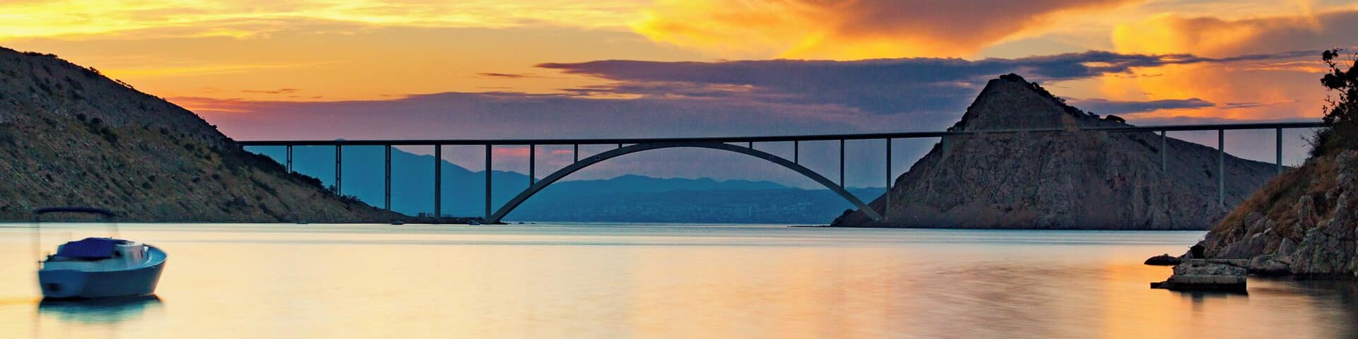 Nice view of the bridge leading towards the island of Krk