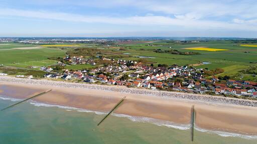 La plage de Sangatte dans le Pas de Calais