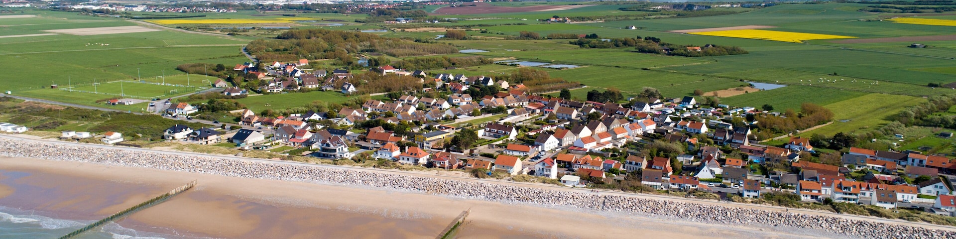 La plage de Sangatte dans le Pas de Calais