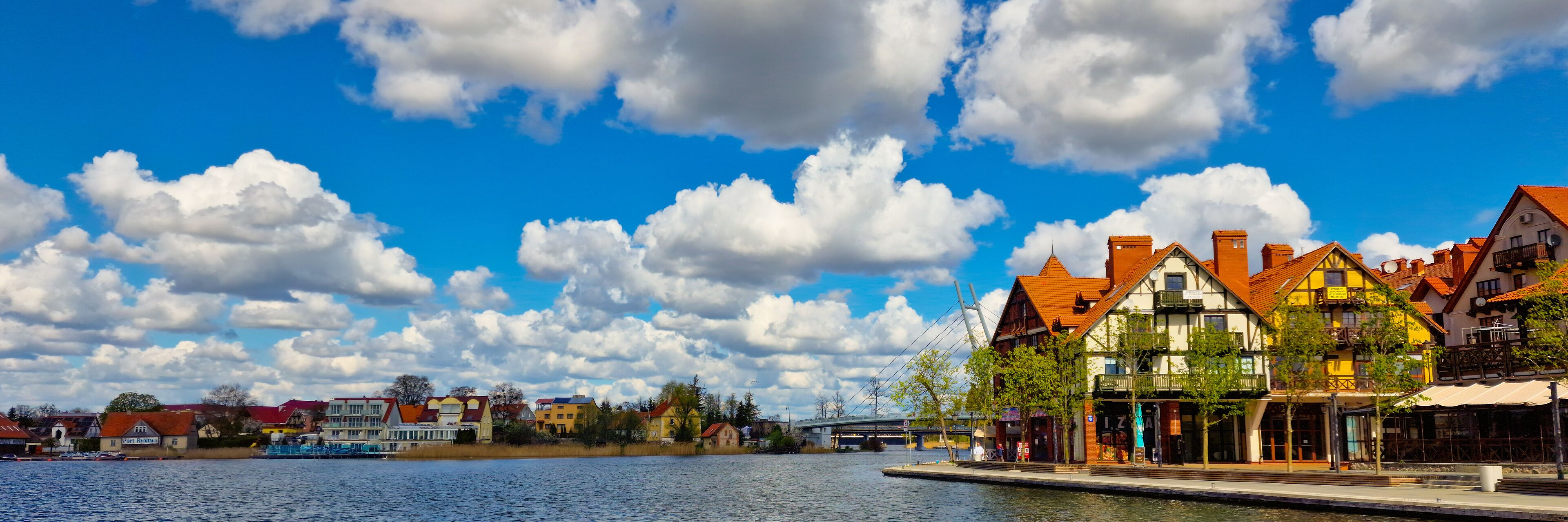 Marina on Mikolajskie lake. Masurian Lakes District. Mikolajki, Poland