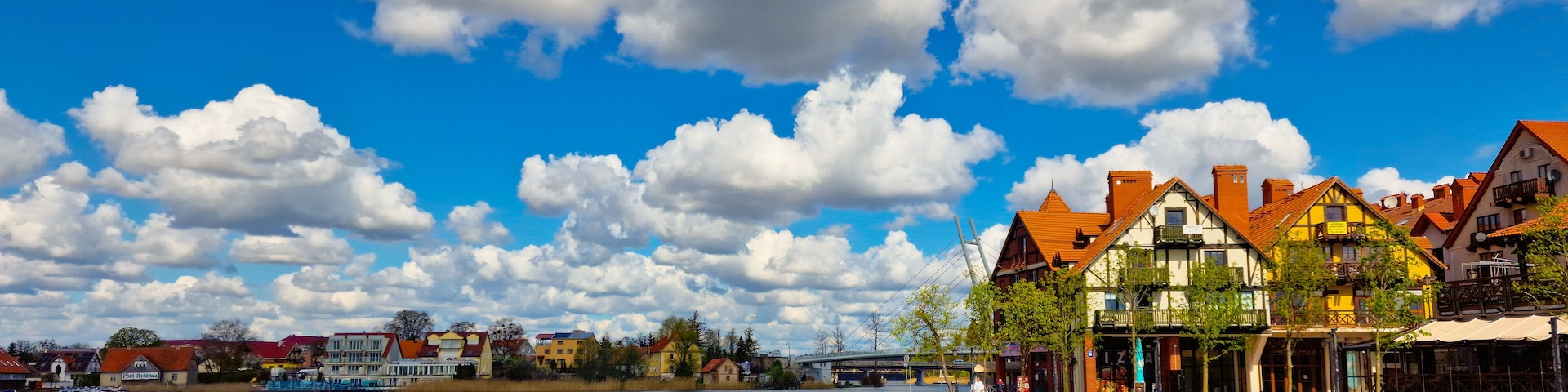 Marina on Mikolajskie lake. Masurian Lakes District. Mikolajki, Poland