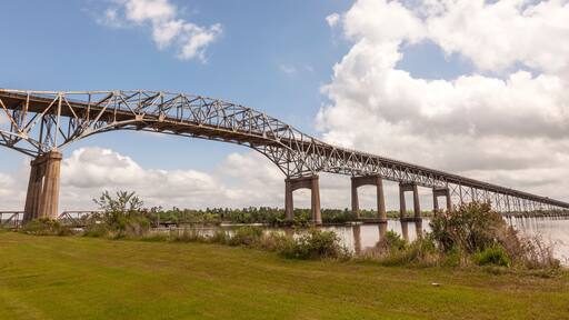 The Calcasieu River Bridge in Westlake, USA
