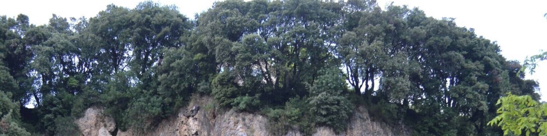 Nice park with a troglodyte castle