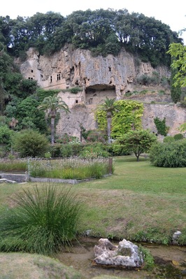 Nice park with a troglodyte castle