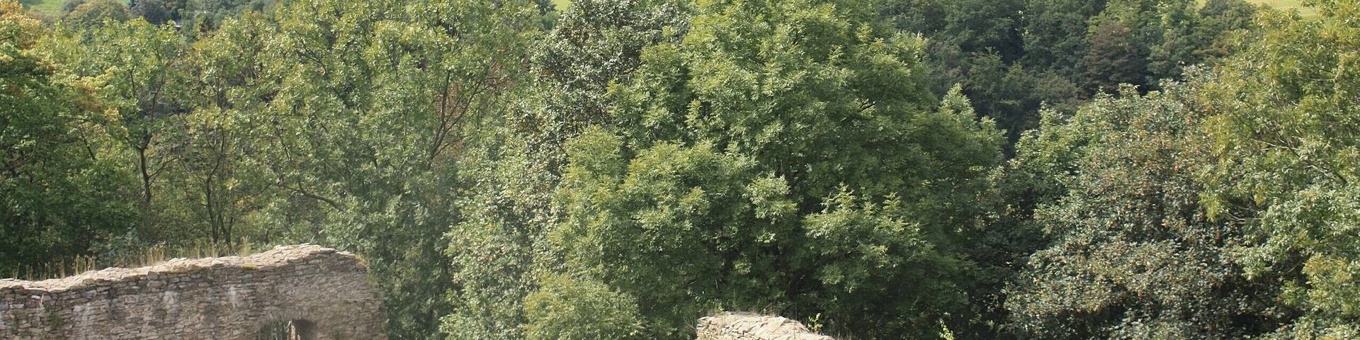 Wolkenstein (Ore mountains), view from the castle to Schönbrunn