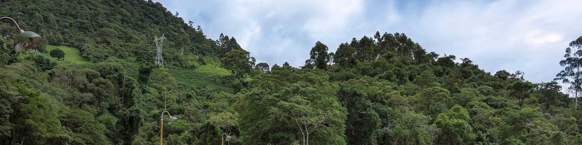 Andorinhas Waterfall, Antas dam 1, Lambari river. Poços de Caldas, Minas Gerais, Brazil. Long exposure photography.