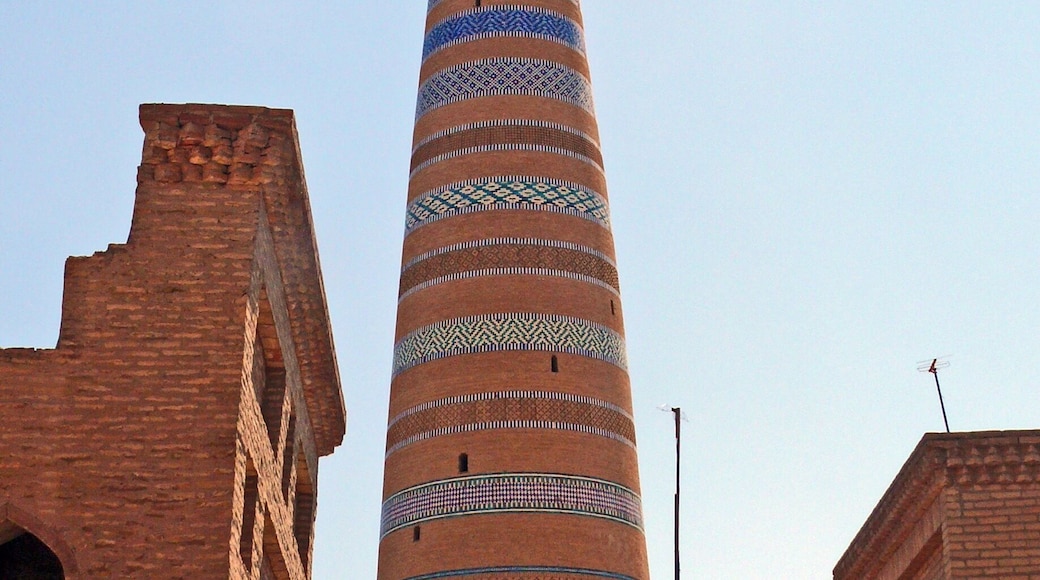 Another tall thin minaret in #Khiva.