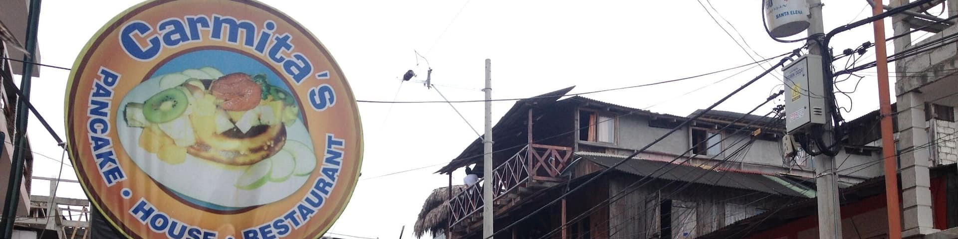 The streets of Montanita. You can find all kinds of knick knacks here, even a hat made from coconut husks! There are also vendors selling all kinds of juices made from fresh fruit like guava, passionfruit, and mangoes. Over on the beach, there are places you can either take a surf lesson, or rent a surfboard and give yourself lessons for less than $10/hour! #market