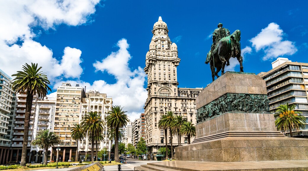 Artigas Mausoleum and Salvo Palace in Montevideo, the capital of Uruguay