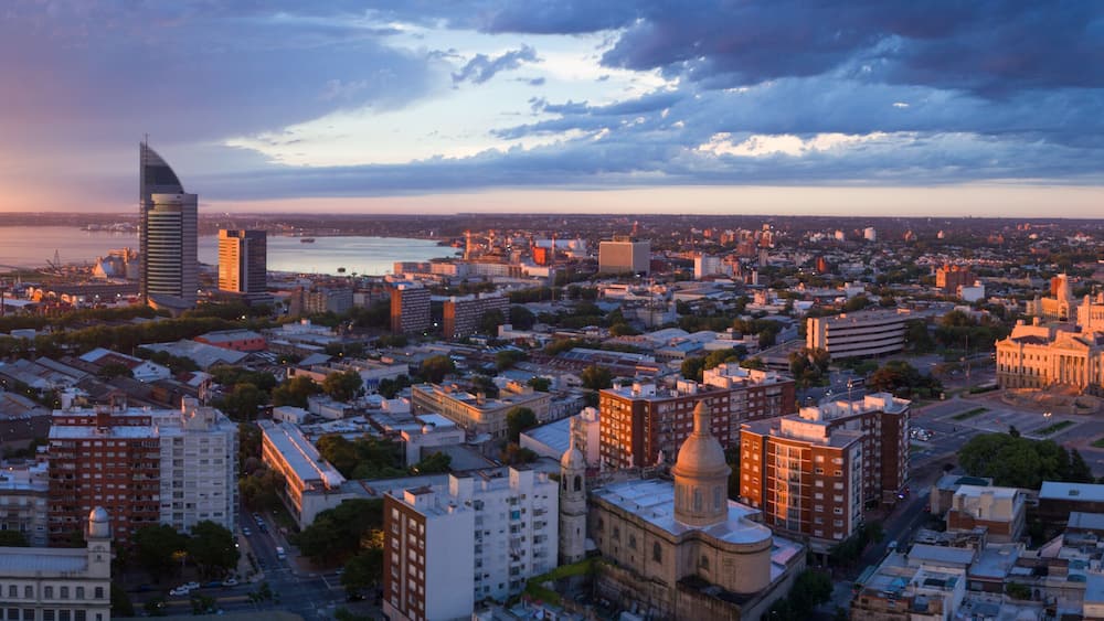 Montevideo aerial view, Uruguay