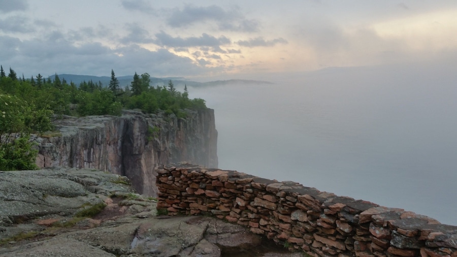 The North Shore is absolutely gorgeous.  This is one of my favorite pictures from vacationing there this summer.
#overlook #cliffs #foggy #likealocal #northshore