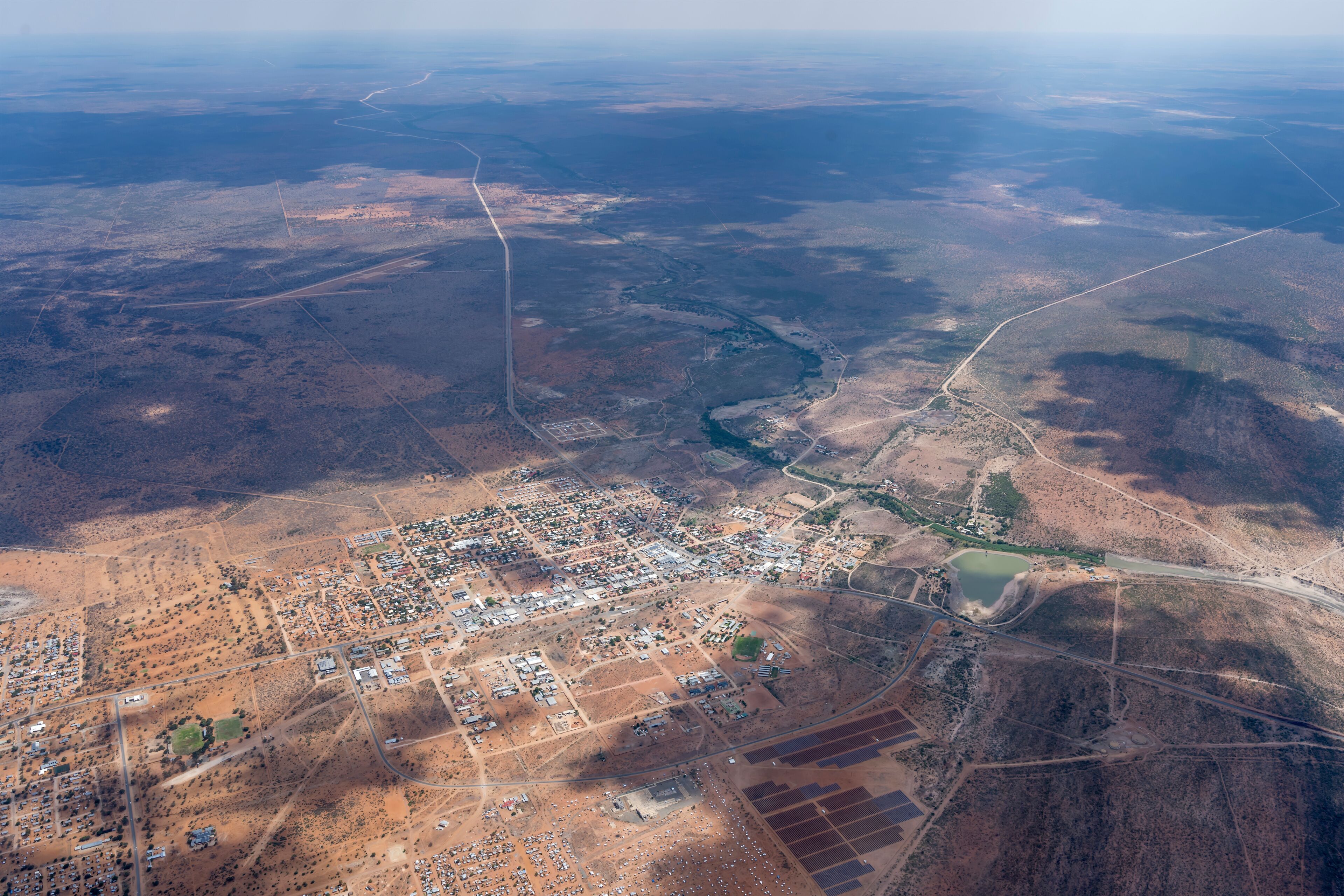 Gobabis town in desert,  Namibia