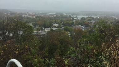 A great little spot tucked away in a peaceful looking neighborhood; this view is incredible!