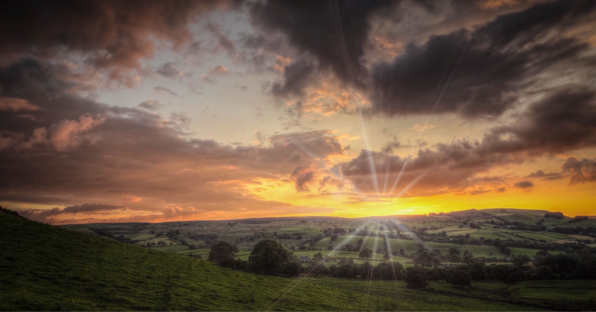 Staying in the Peak District, this was our view each evening 